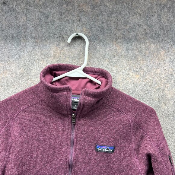 Patagonia Sweater Women Small Burgundy Half Zip Fleece Better Pullover 25618 - Picture 11 of 13